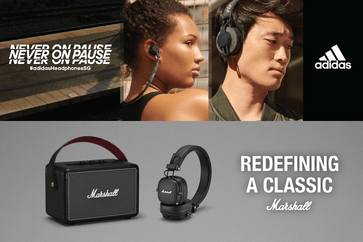 TC is now the Official Distributor in Singapore for Marshall and Adidas Headphones!