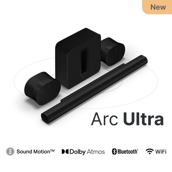 9.1.4 Sonos Immersive Set with Arc Ultra, Sub (Gen 3) and Era 300 Pair